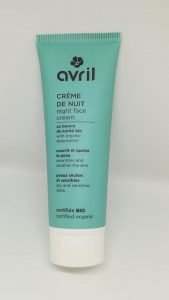 Crema de noches para pieles secas y sensibles de Avril